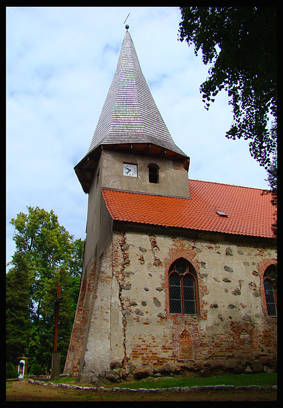 gotycki kościół w Łącku (zachodniopomorskie)