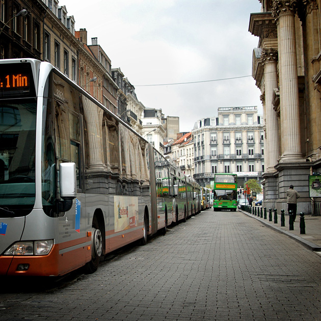 zielony autobus