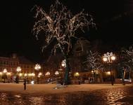 bielski rynek nocą