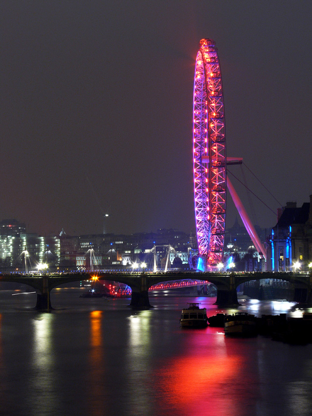 London Eye - Czerwono mi !!!