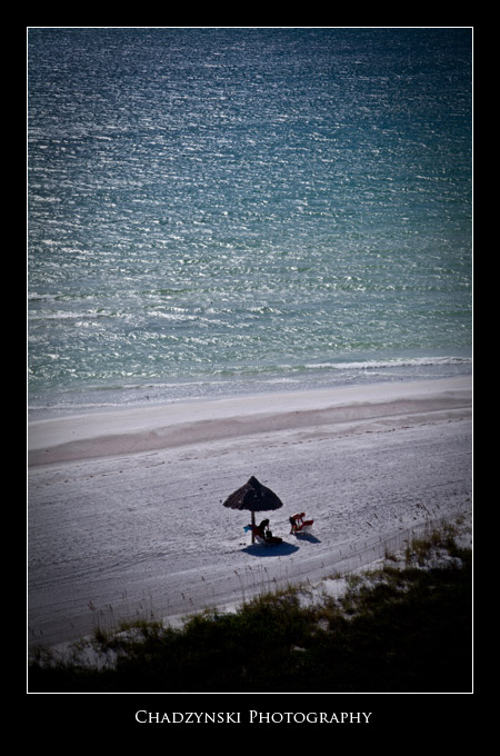 On the beach