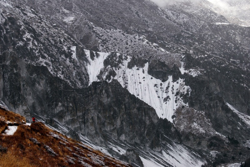 w drodze z Tilicho Lake