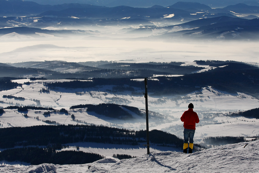 Widok Królowej Beskidów (11.01.2009)