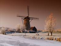 Molen zimową porą