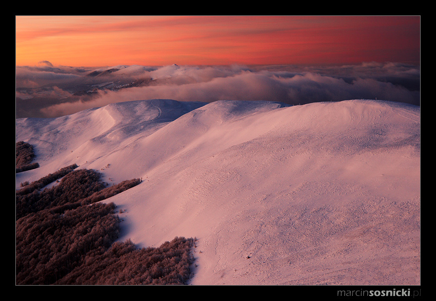 Bieszczady po zachodzie słońca...