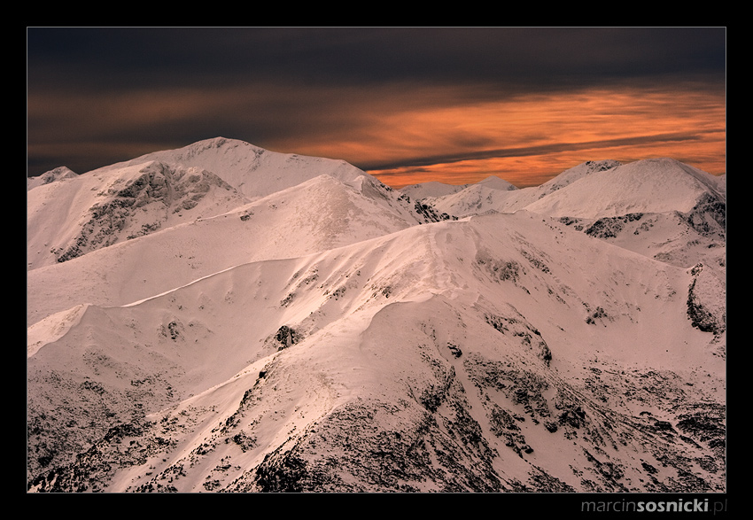 Tatry po zachodzie słońca...