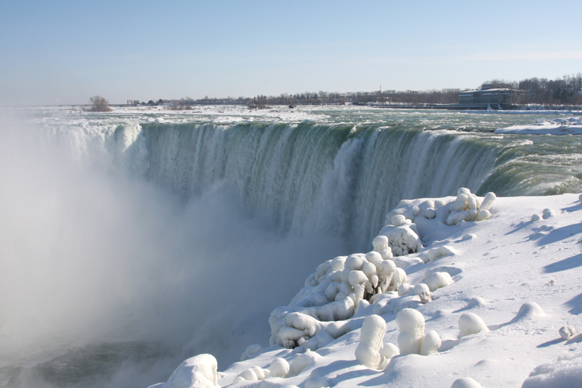 Niagara Falls zimą.