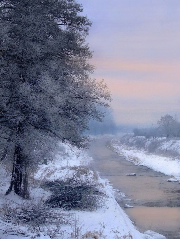 Mroźny poranek nad Kamienną