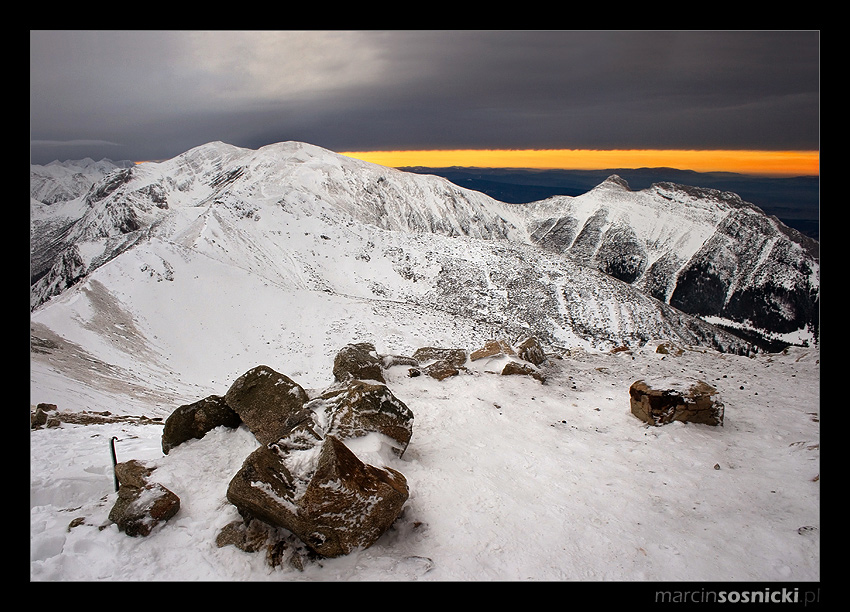 Tatry po zachodzie słońca...