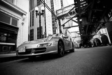 porsche B&W