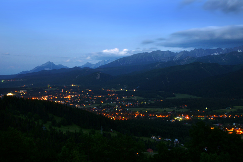 Zakopane o zmierzchu