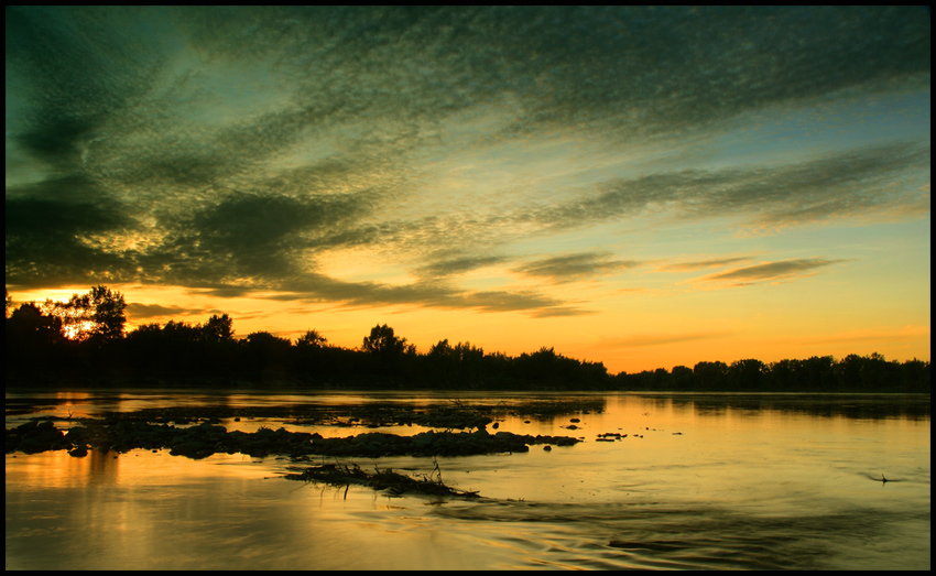 wieczór nad Wisłą