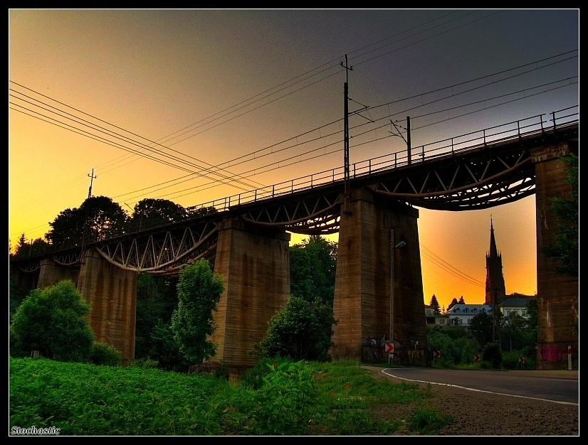 Railway bridge - Grybów.