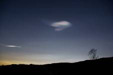 Nacreous clouds...