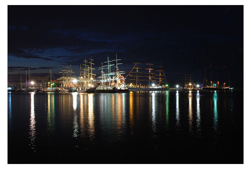 The Tall Ships\\\\\\\\\\\\\\\' Races at night, Gdynia 2009