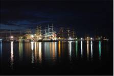 The Tall Ships\\\\\\\\\\\\\\\' Races at night, Gdynia 2009