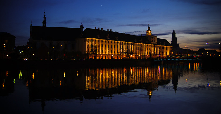 Wrocław nocą