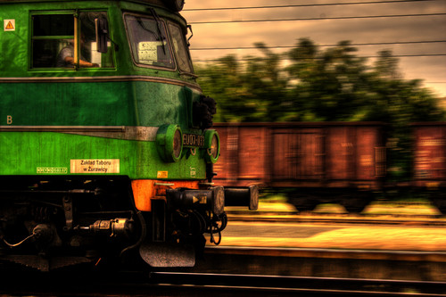 Pociag hdr panning