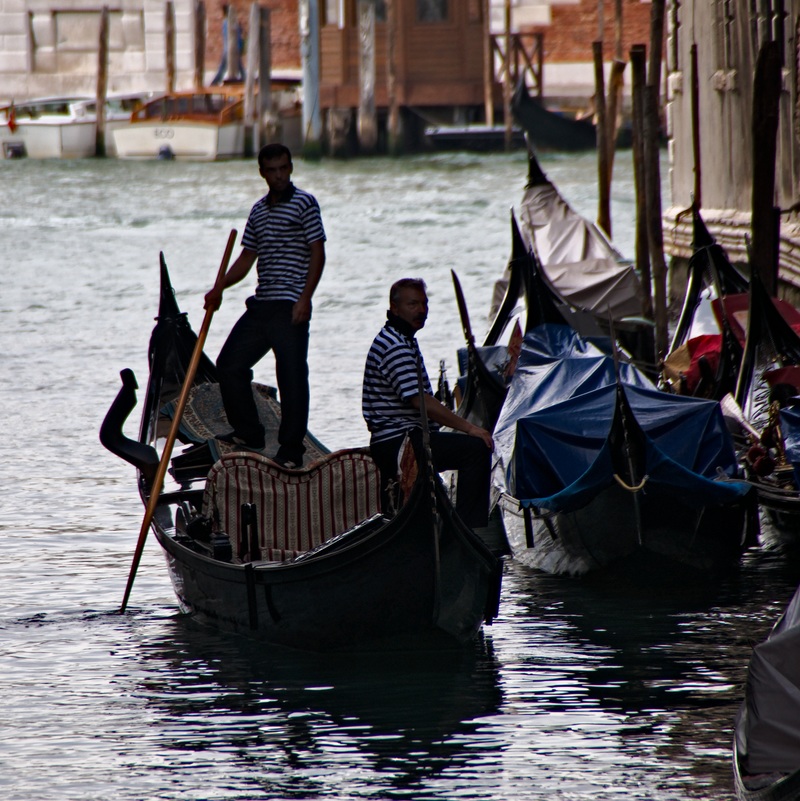 zanim wpłyną na Canal Grande ...