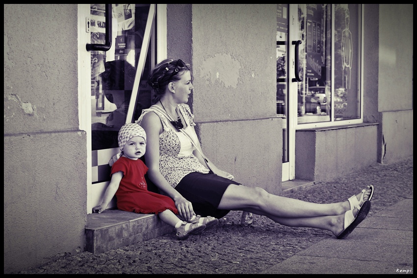 lady in red