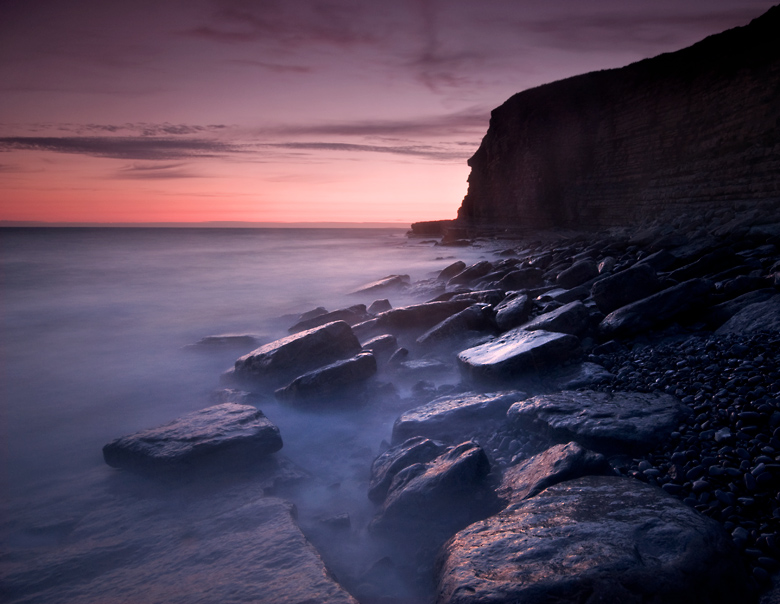 Haze on the rocks