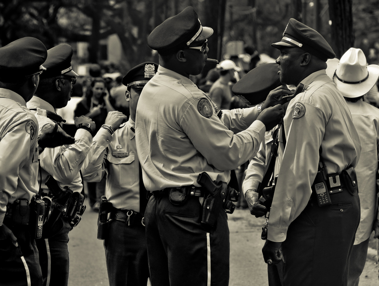 Cops in New Orleans, Mardi Gras 2009