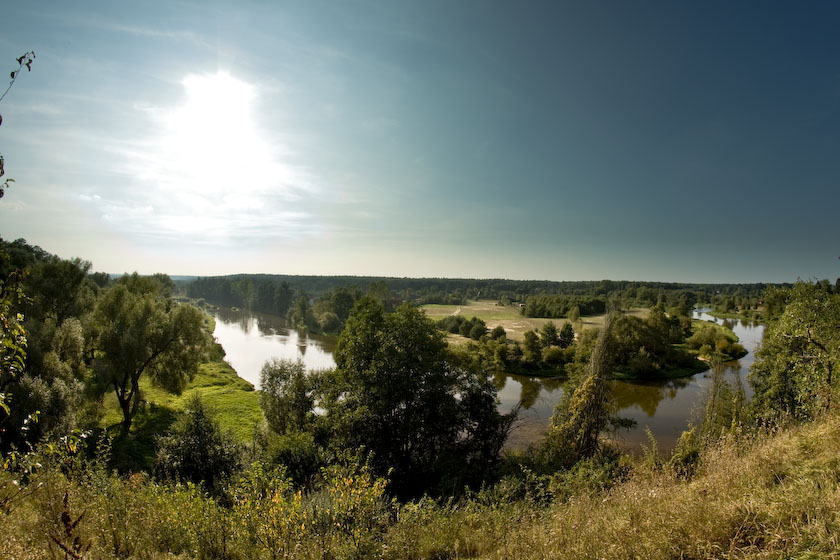 widok z grodziska w Konopnicy