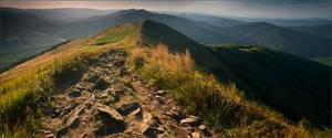 Widok z Caryńskeij (Bieszczady)