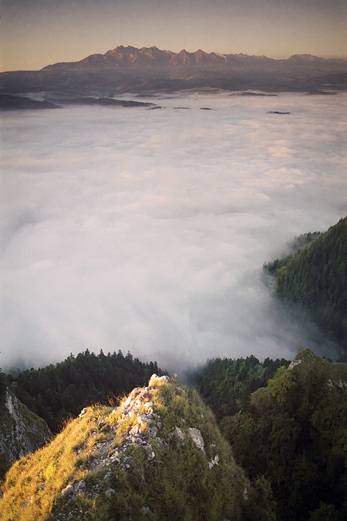 Tatry z rana jak śmietana