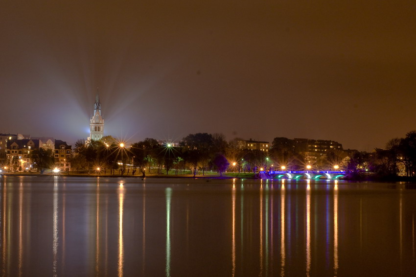 Ełk nocą