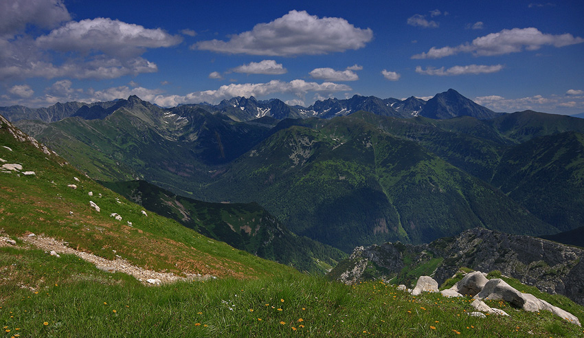 Tatry Wysokie z Czerwonych Wierchów