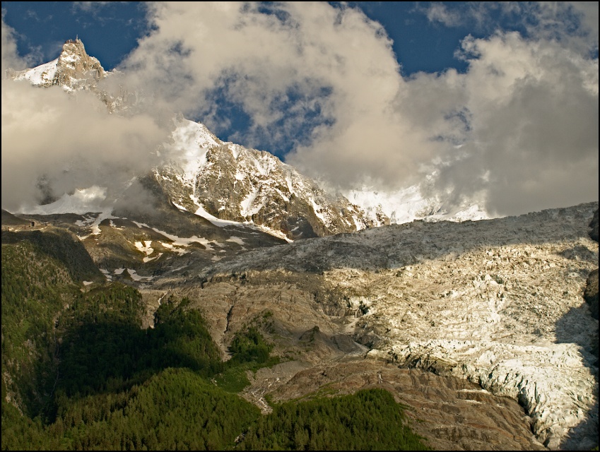 Aiguille du Midi i Glacier des Bossons