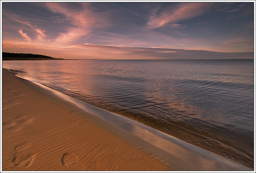 Zachód na plaży