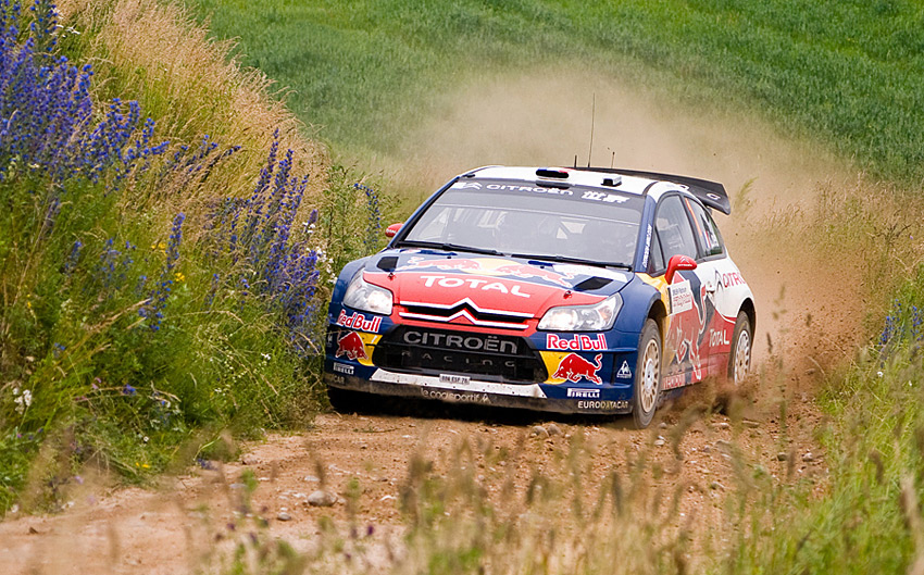 Loeb na 66 rajdzie Polski-Mikołajki 2009.