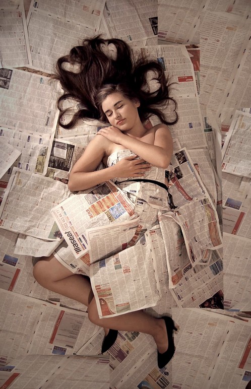 newspaper dress