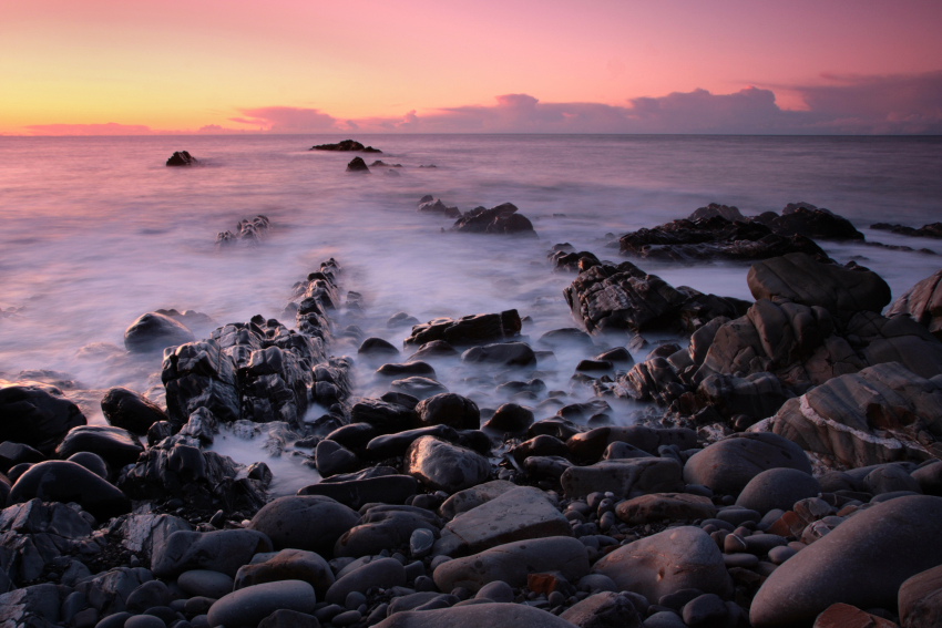 Sandymouth beach, Cornwall, UK