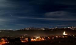 Tatry księżycową nocą