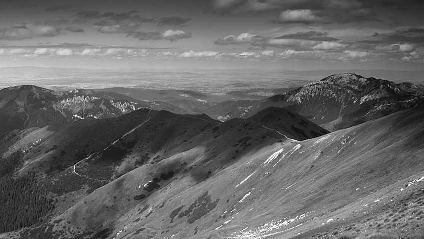 Tatry w odcieniach szarości