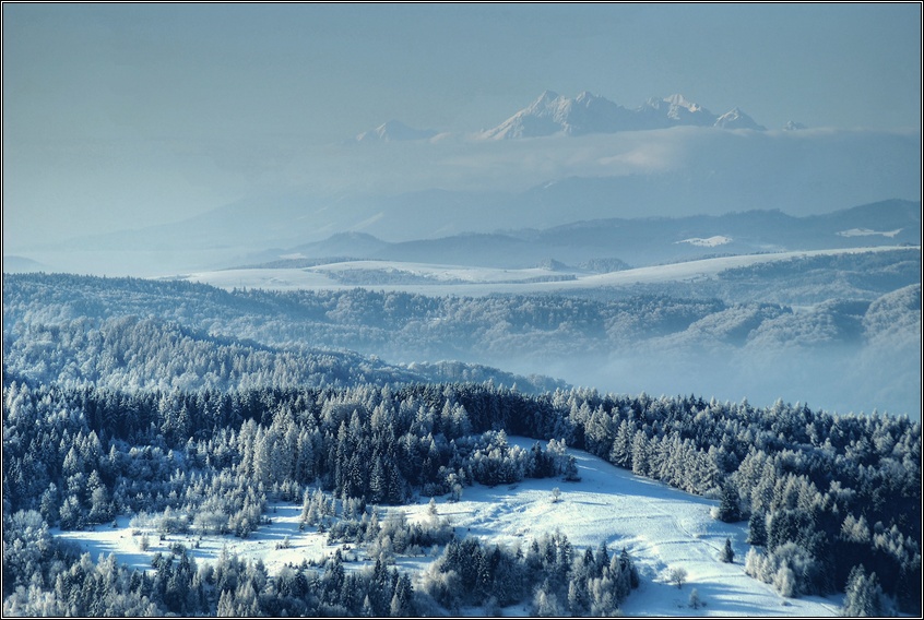 z porannym widokiem na tatry...