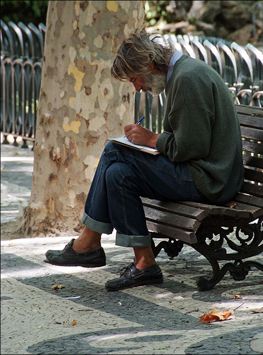 Hemingway z Avenida da Liberdade