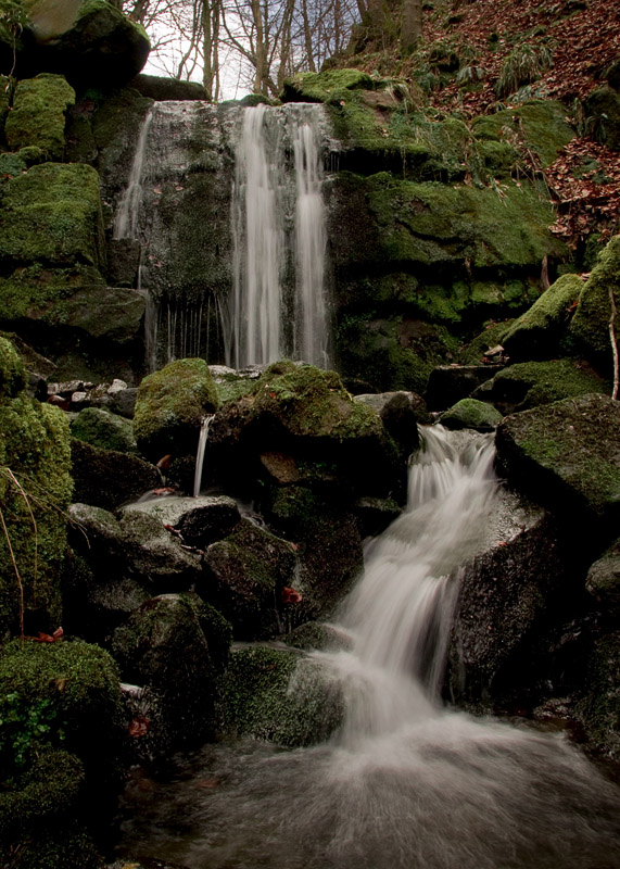 wodospad w okolicy Hardcastle Crags UK