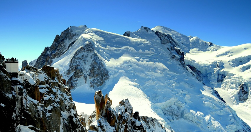 Mt. Blanc z Aiguille du Midi