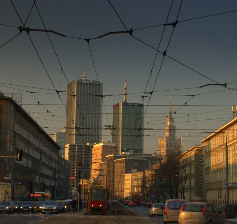 Warszawa, widok na centrum