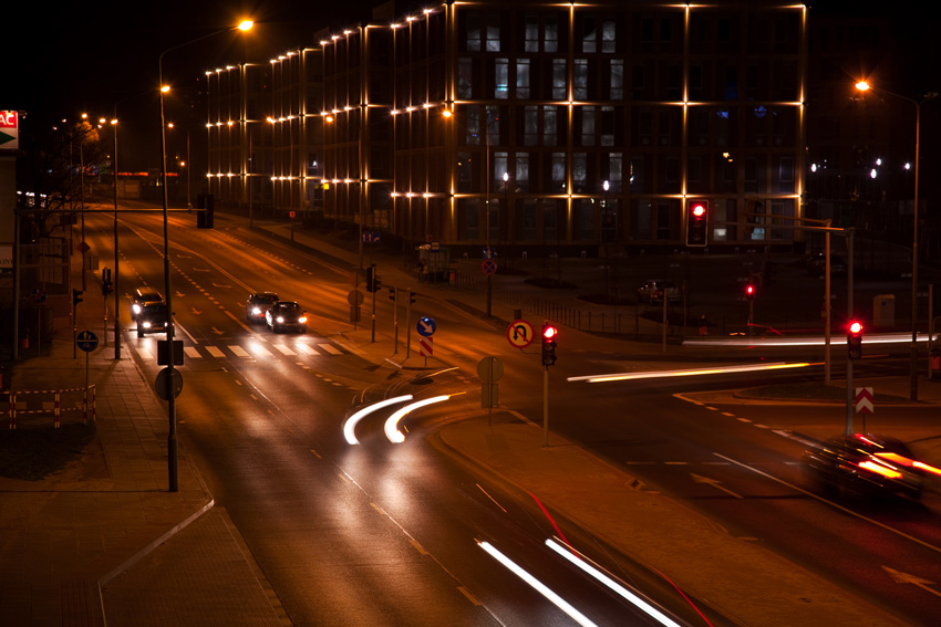 Tak wygląda moje miasto nocą...