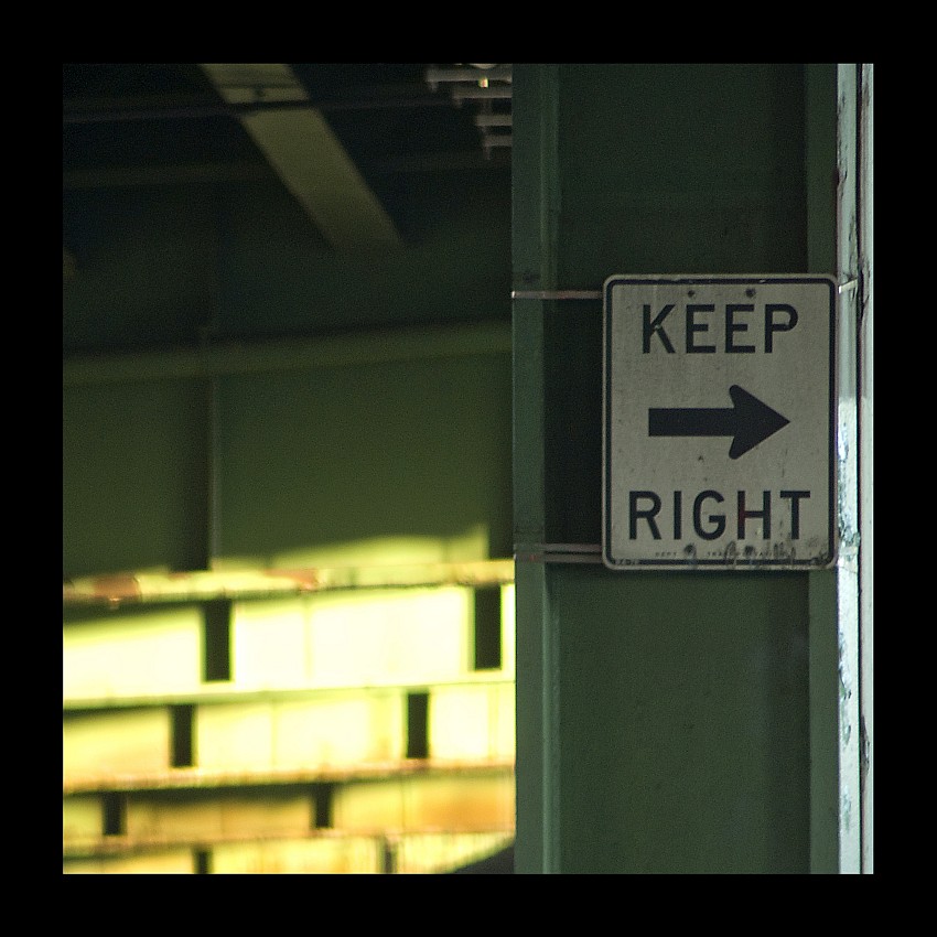 keep the right...