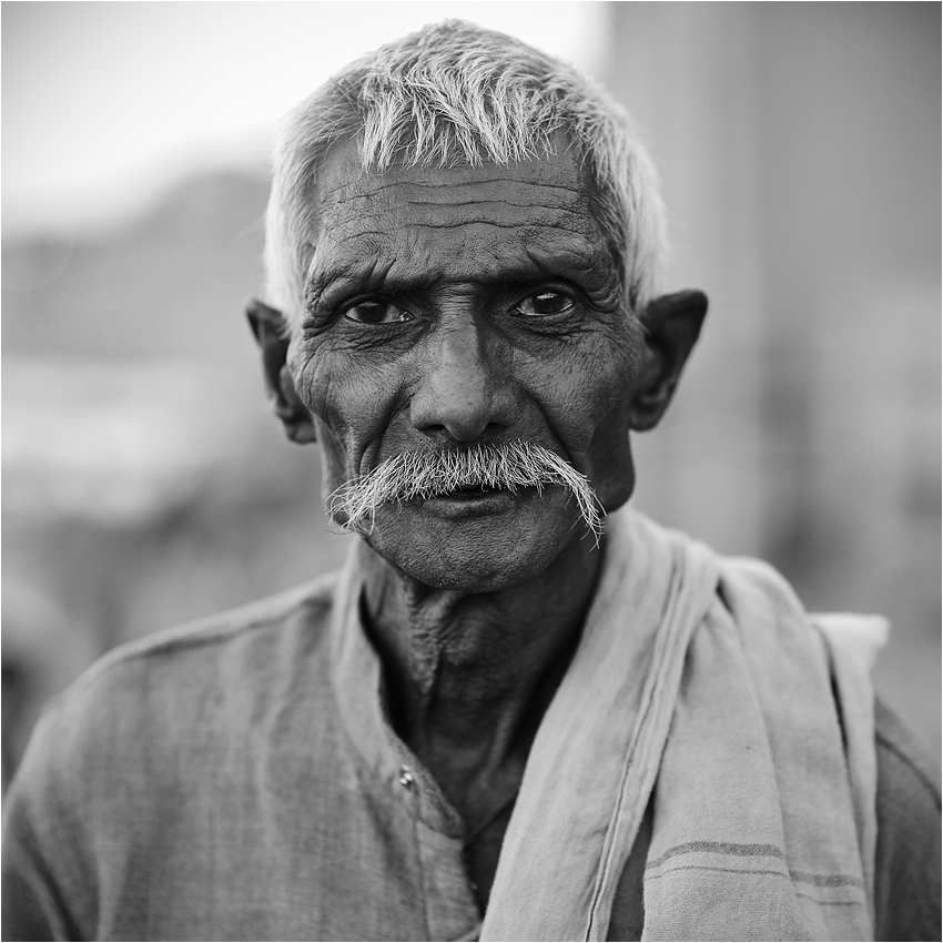 Portret mężczyzny. Varanasi, Indie.