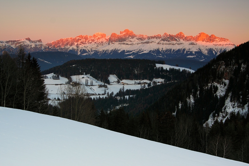 Dolomity - Masyw Rosengarten (Cantinaccio) - Górna Adyga  (Tyrol Południowy)