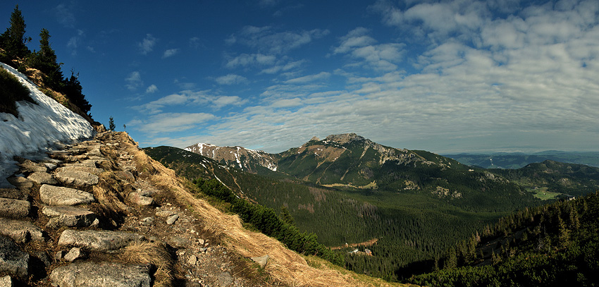 Panorama z Giewontem...