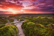 Stanage Edge at Sunset