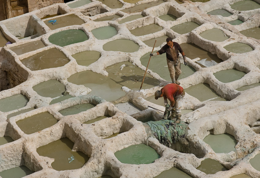 The Tanneries of Fes Morocco